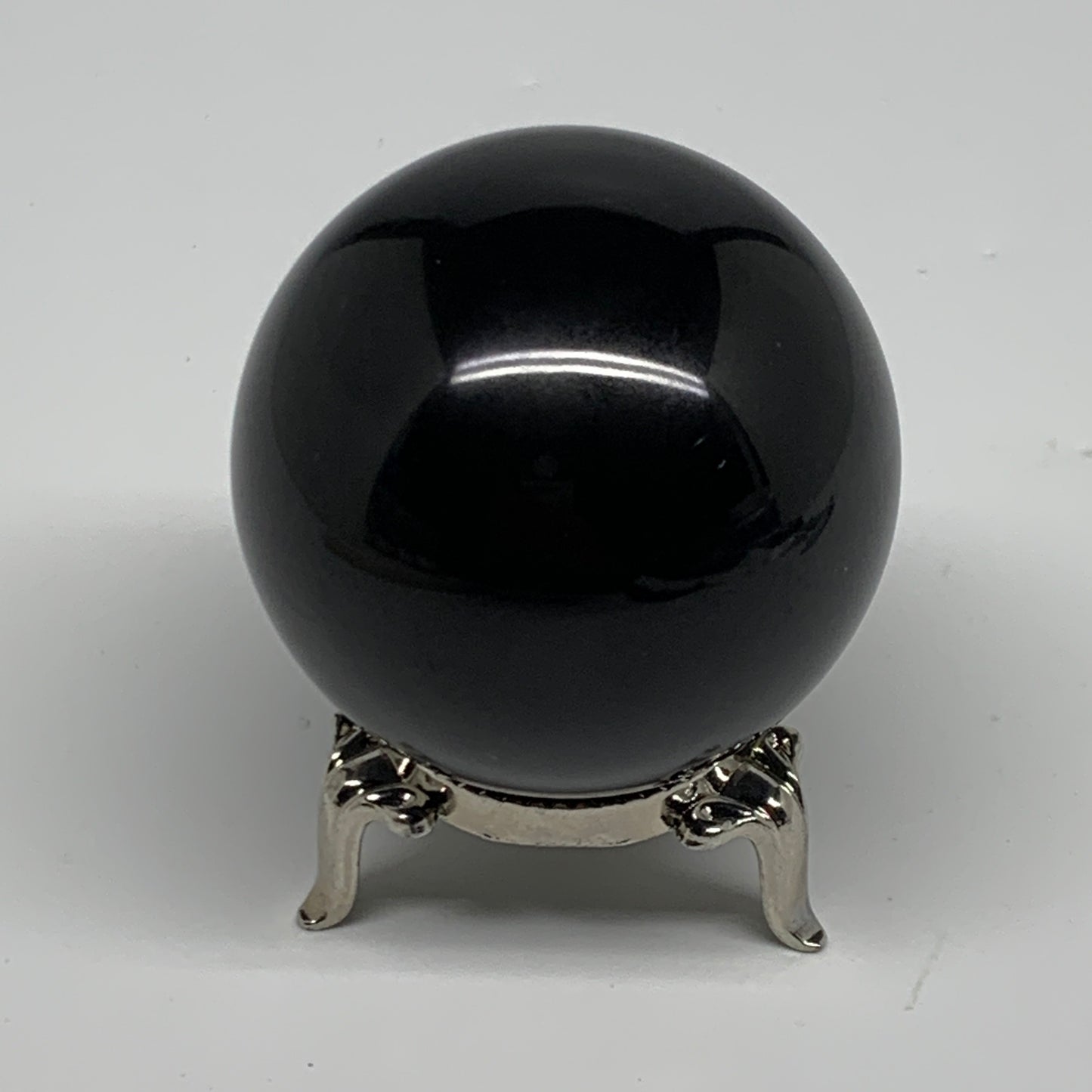 194.5g, 2"(50mm), Natural Black Jasper Sphere Ball Gemstone @India, B27904
