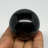 143.7g, 1.8"(45mm), Natural Black Jasper Sphere Ball Gemstone @India, B27905