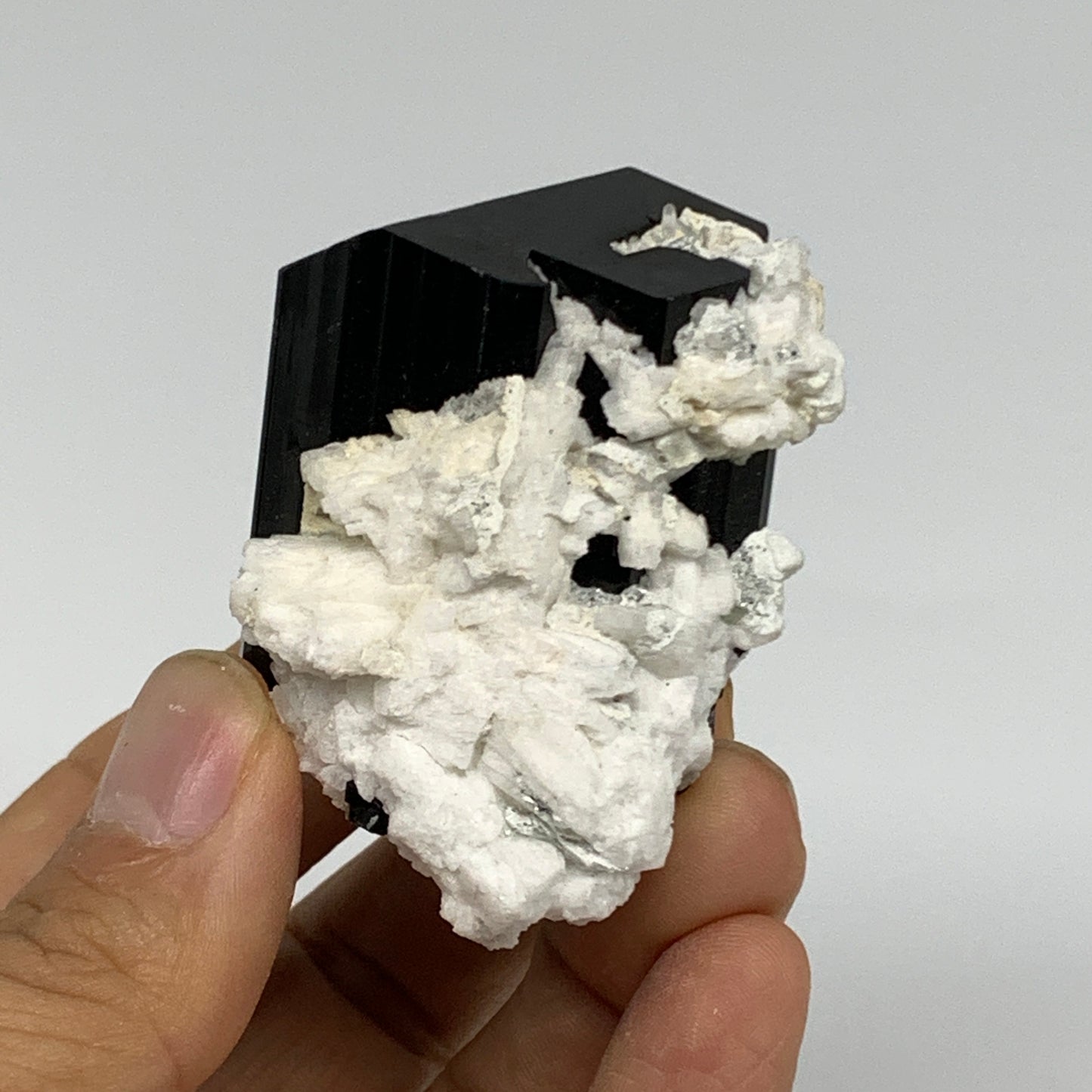 114.1g, 2.3"x1.6"x1.5", Black Tourmaline Phosphorus Mineral Specimen, B33723