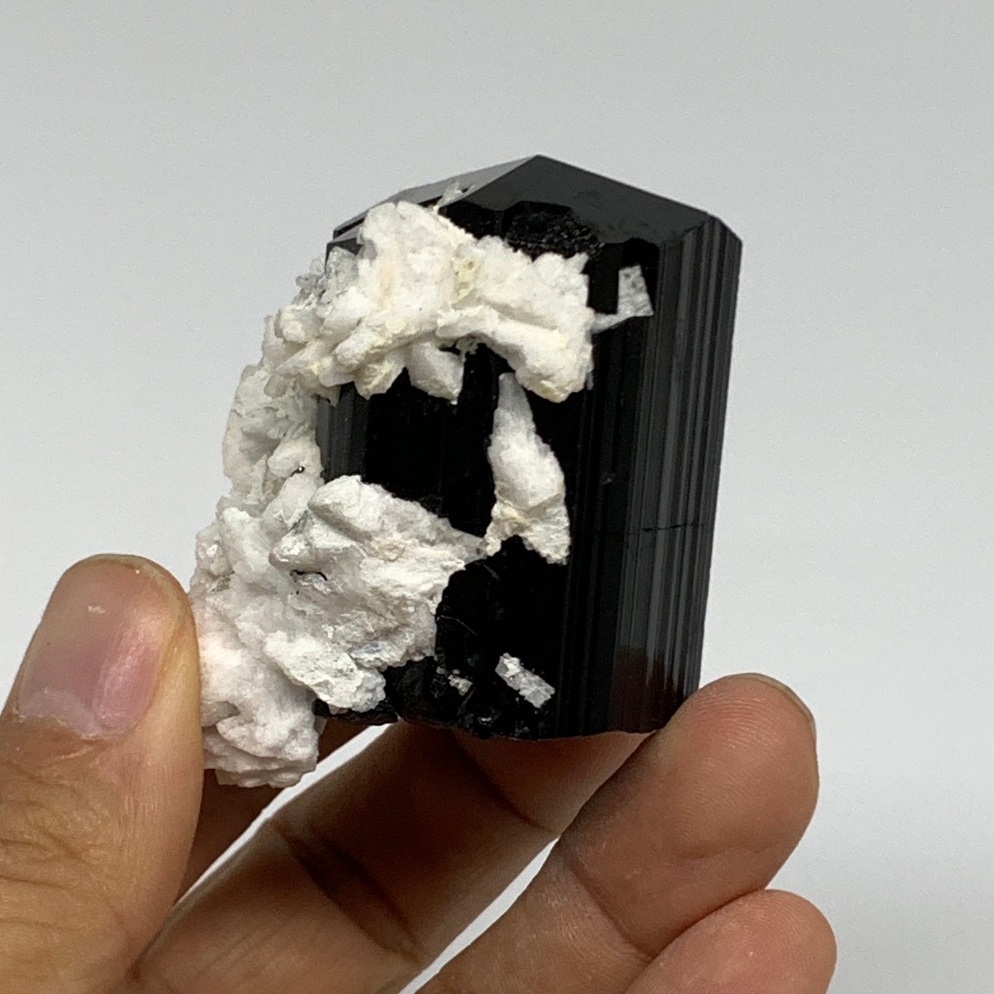 114.1g, 2.3"x1.6"x1.5", Black Tourmaline Phosphorus Mineral Specimen, B33723