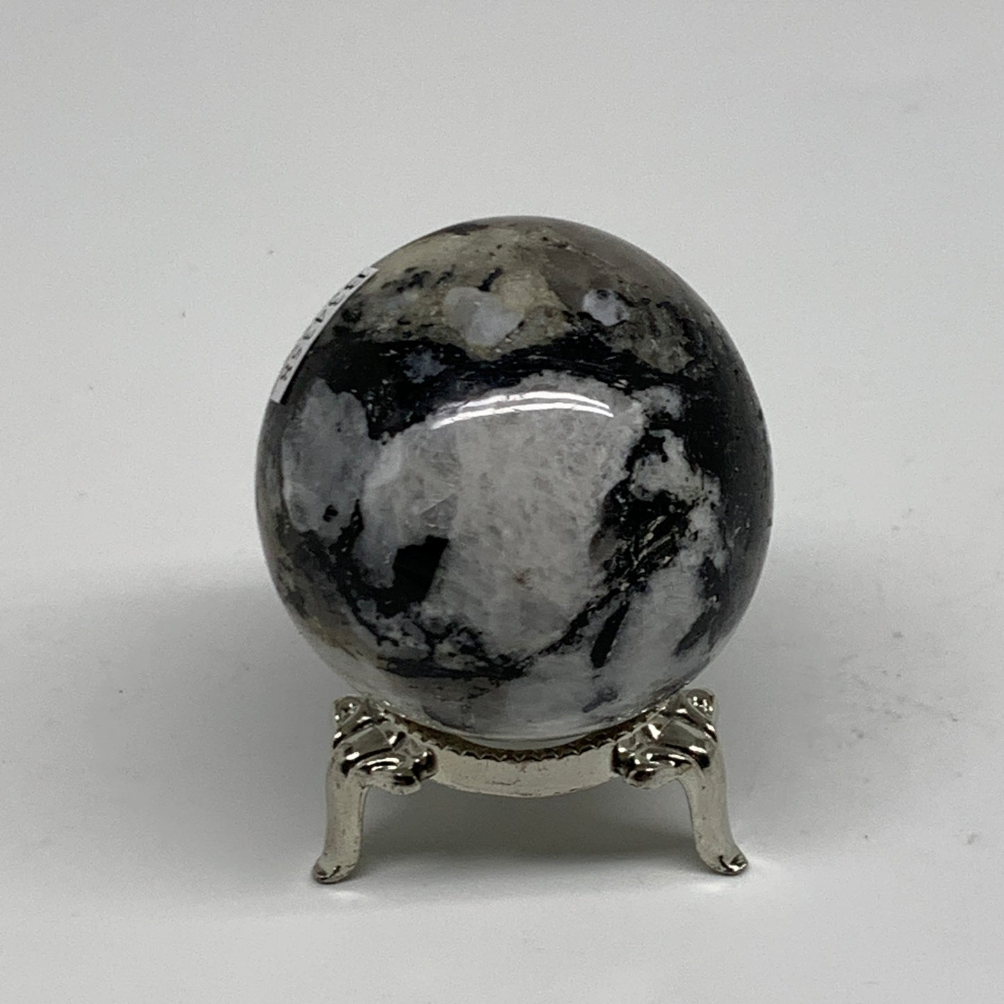 160g, 1.9"(48mm), Natural Rainbow Moonstone Sphere Ball Gemstone, B34358