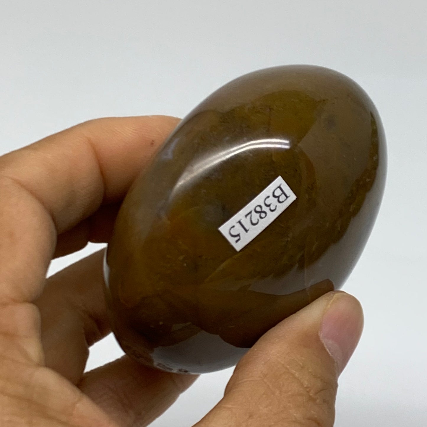 222.2g, 2.7"x2.5"x1.5" Natural Ocean Jasper Palm-Stone Orbicular Jasper, B38215