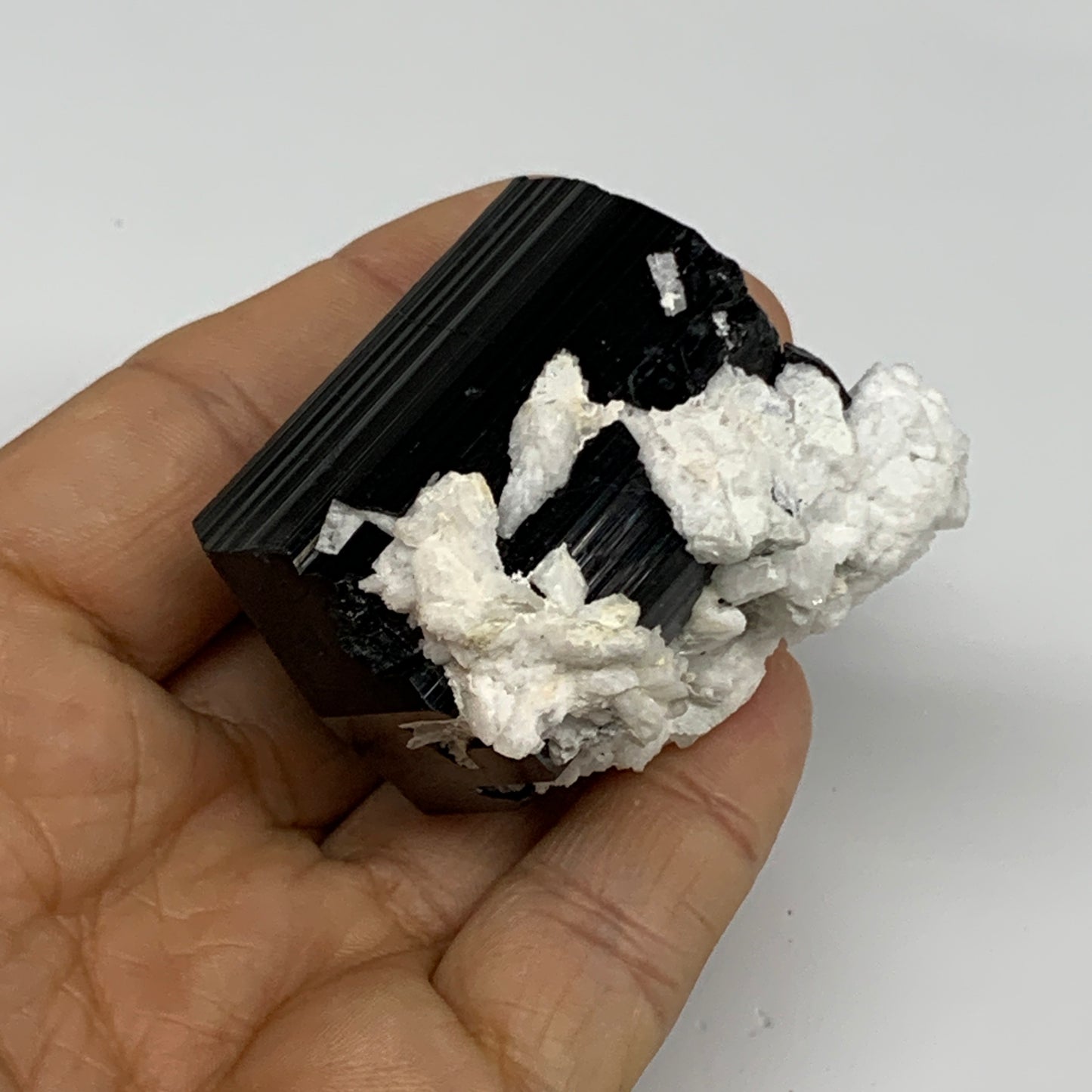 114.1g, 2.3"x1.6"x1.5", Black Tourmaline Phosphorus Mineral Specimen, B33723