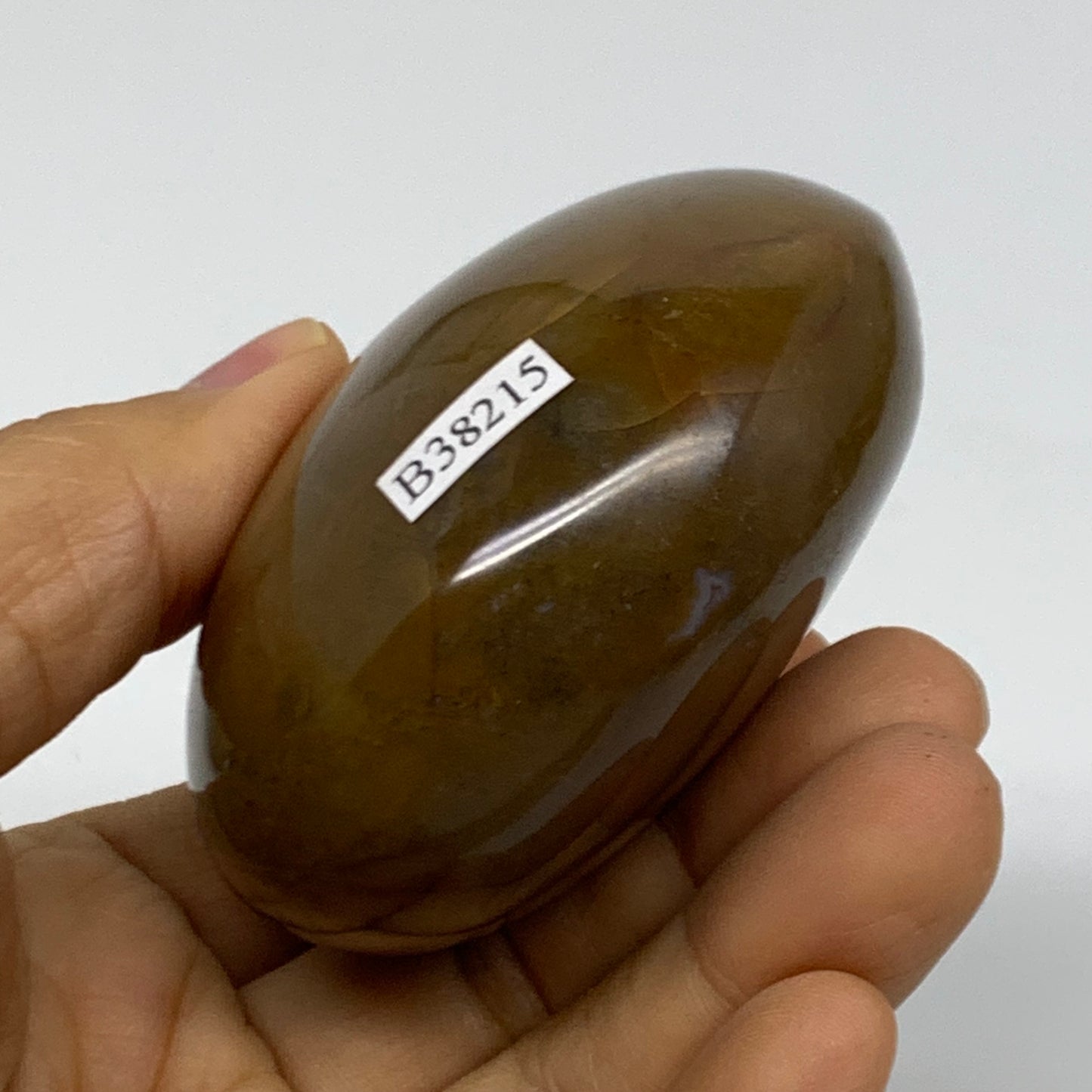 222.2g, 2.7"x2.5"x1.5" Natural Ocean Jasper Palm-Stone Orbicular Jasper, B38215