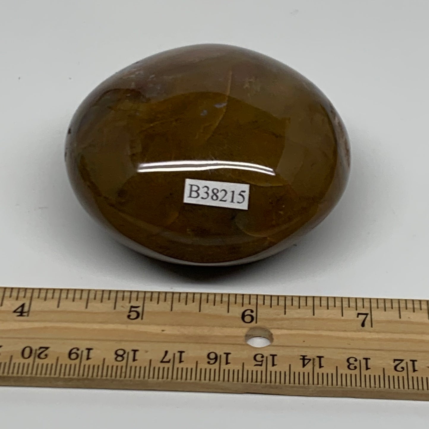 222.2g, 2.7"x2.5"x1.5" Natural Ocean Jasper Palm-Stone Orbicular Jasper, B38215