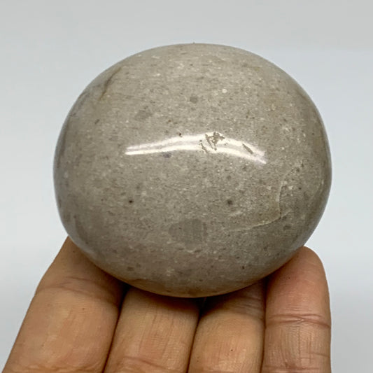 216.1g, 2.5"x2.4"x1.7" Natural Ocean Jasper Palm-Stone Orbicular Jasper, B38216