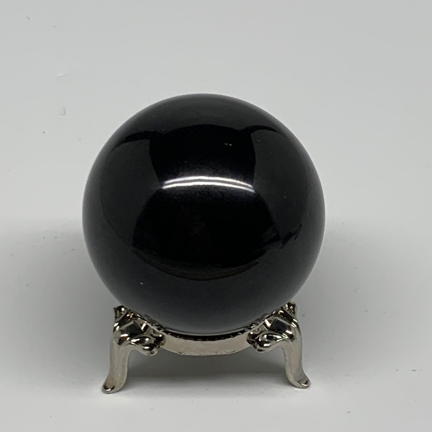 156.2g, 1.8"(46mm), Natural Black Jasper Sphere Ball Gemstone @India, B27907