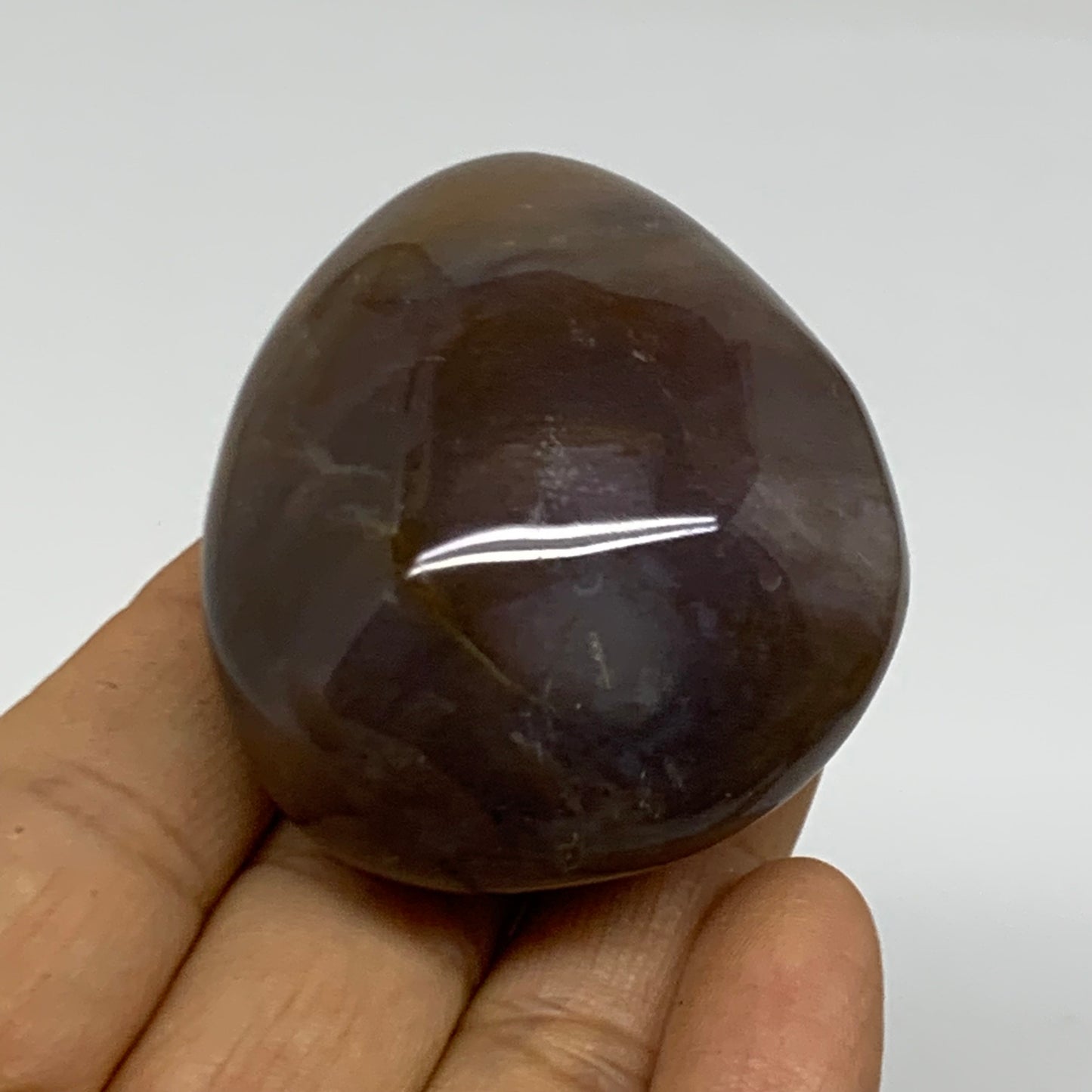 102.9g, 2.1"x1.8"x1.2" Natural Ocean Jasper Palm-Stone Orbicular Jasper, B38217