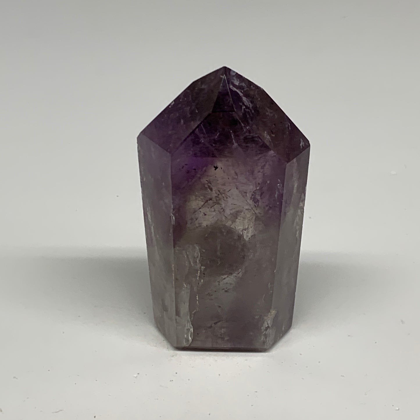 113.5g, 2.9"x1.6"x0.9", Natural Amethyst Tower Point Obelisk @Brazil, B32338
