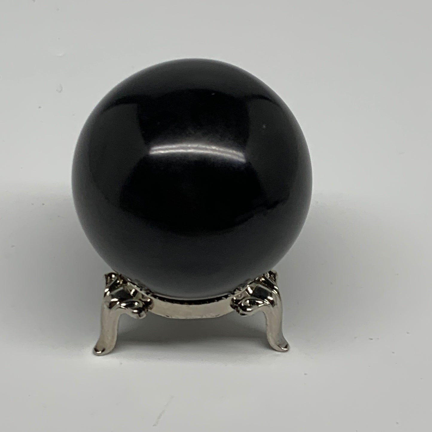 179.4g, 1.9"(49mm), Natural Black Jasper Sphere Ball Gemstone @India, B27908