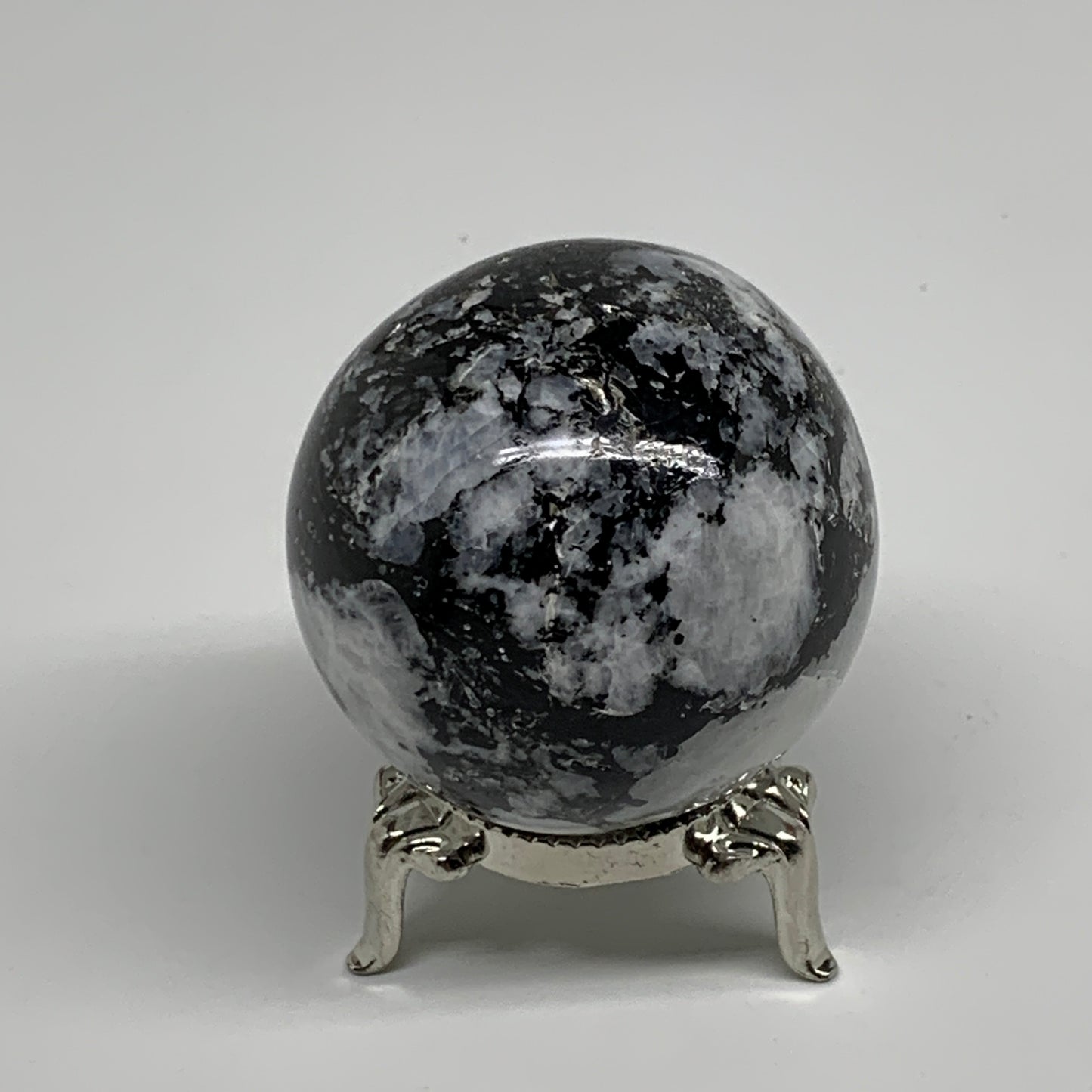 155.6g, 1.9"(48mm), Natural Rainbow Moonstone Sphere Ball Gemstone, B34360