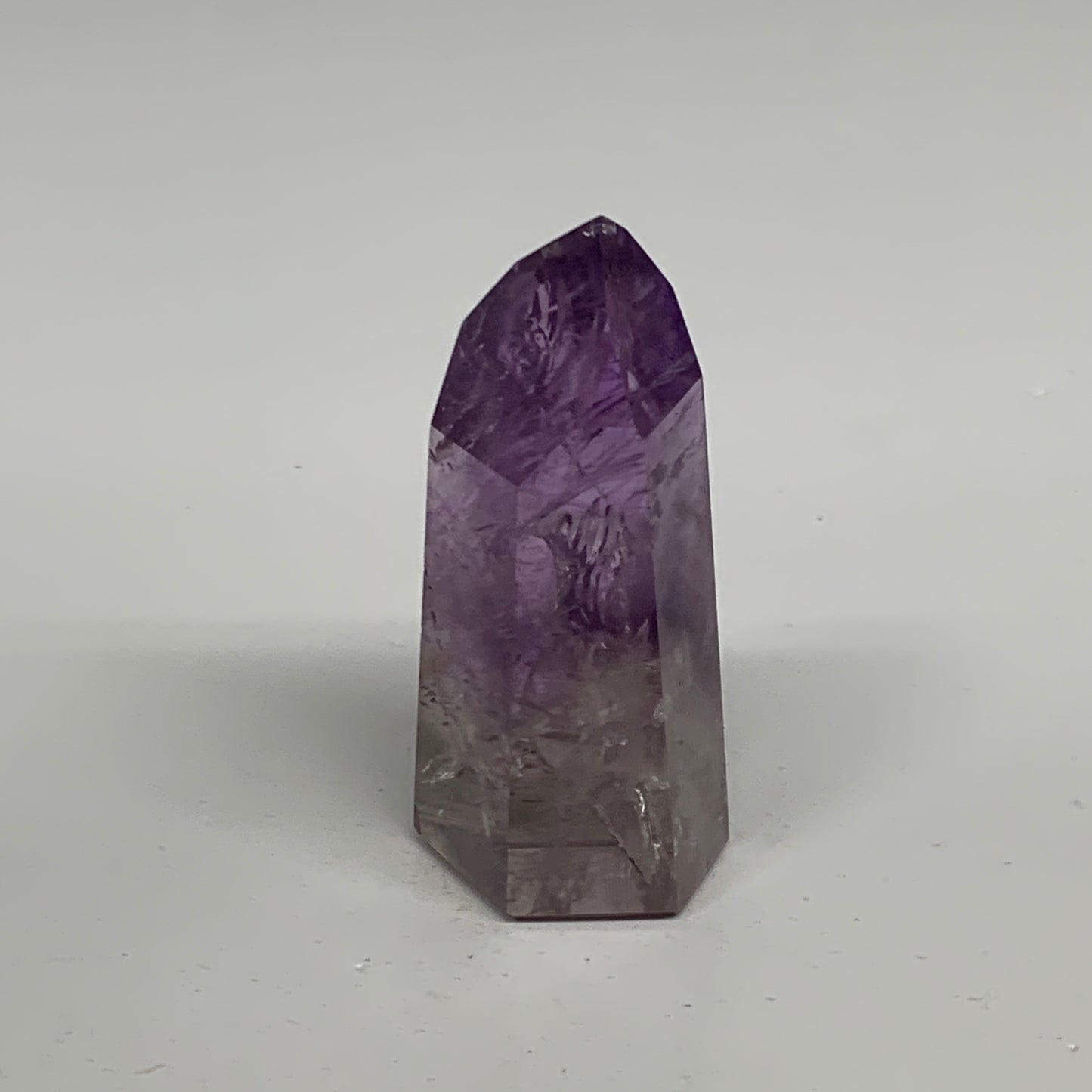 57.2g, 2.5"x1"x0.8", Natural Amethyst Tower Point Obelisk @Brazil, B32339