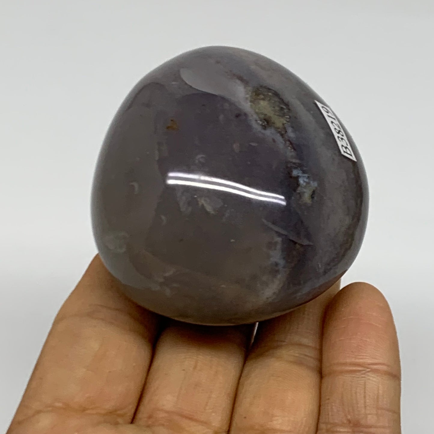 163.8g, 2.4"x2.1"x1.6" Natural Ocean Jasper Palm-Stone Orbicular Jasper, B38219