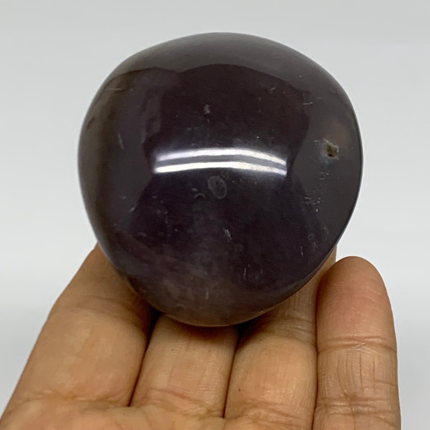 163.8g, 2.4"x2.1"x1.6" Natural Ocean Jasper Palm-Stone Orbicular Jasper, B38219