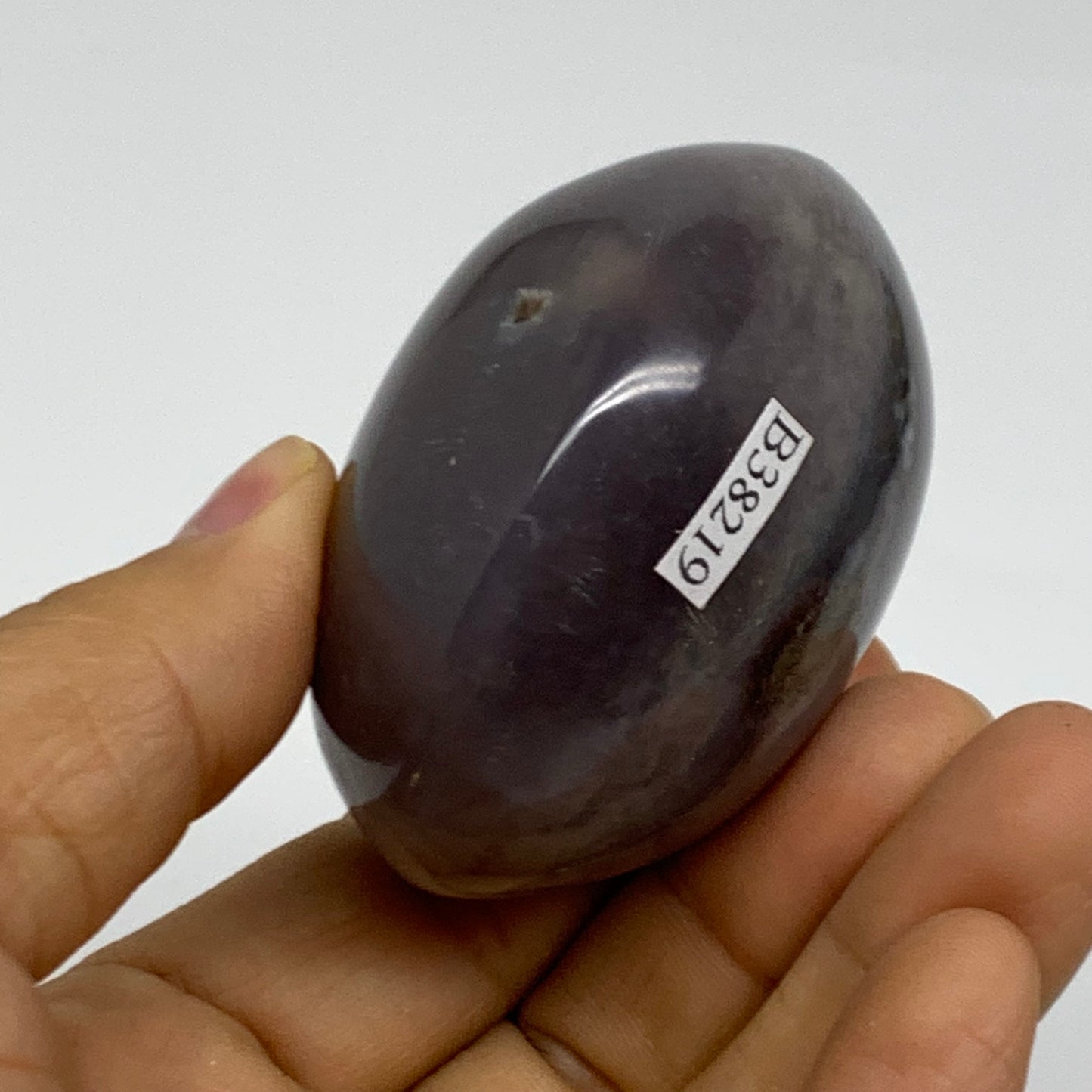 163.8g, 2.4"x2.1"x1.6" Natural Ocean Jasper Palm-Stone Orbicular Jasper, B38219