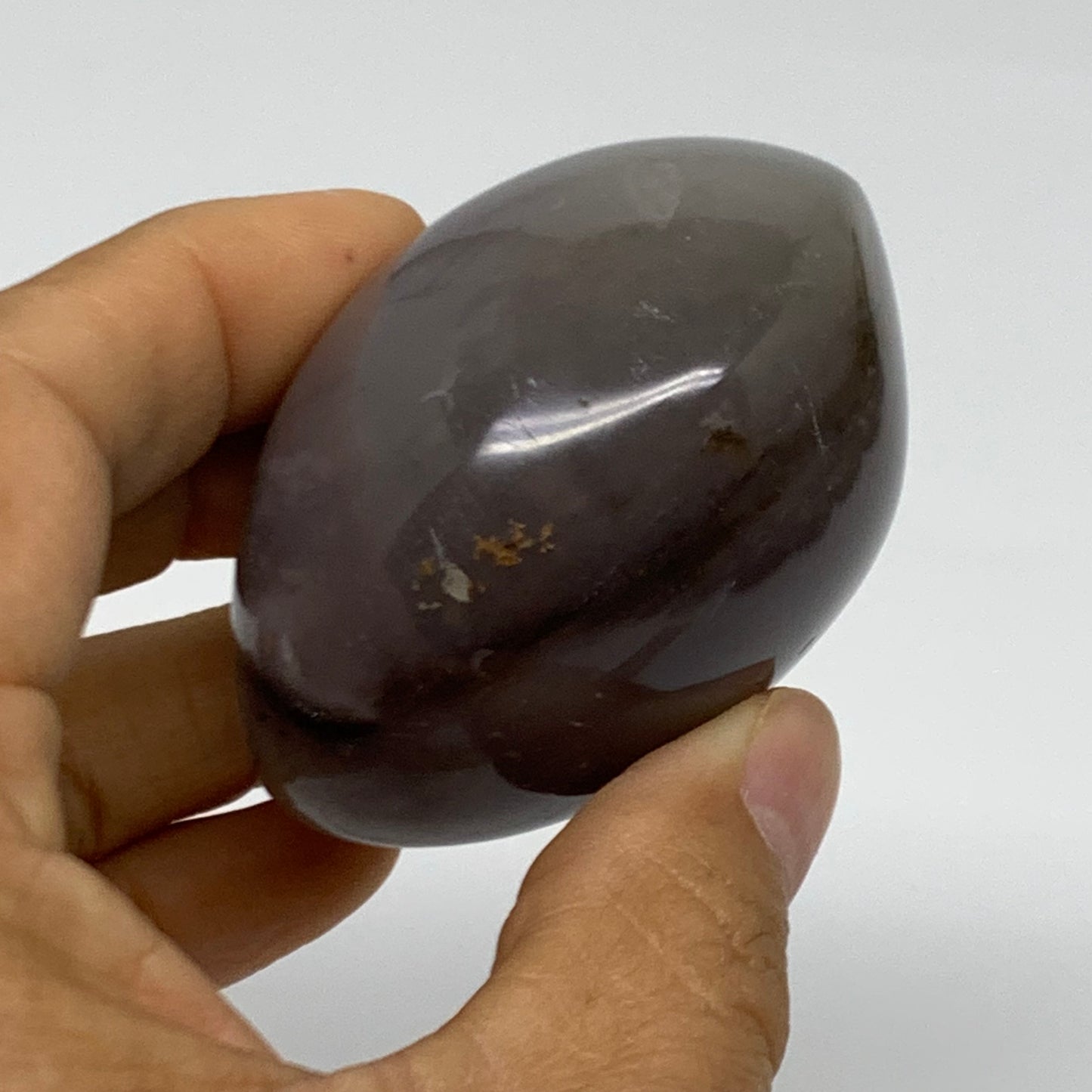 163.8g, 2.4"x2.1"x1.6" Natural Ocean Jasper Palm-Stone Orbicular Jasper, B38219