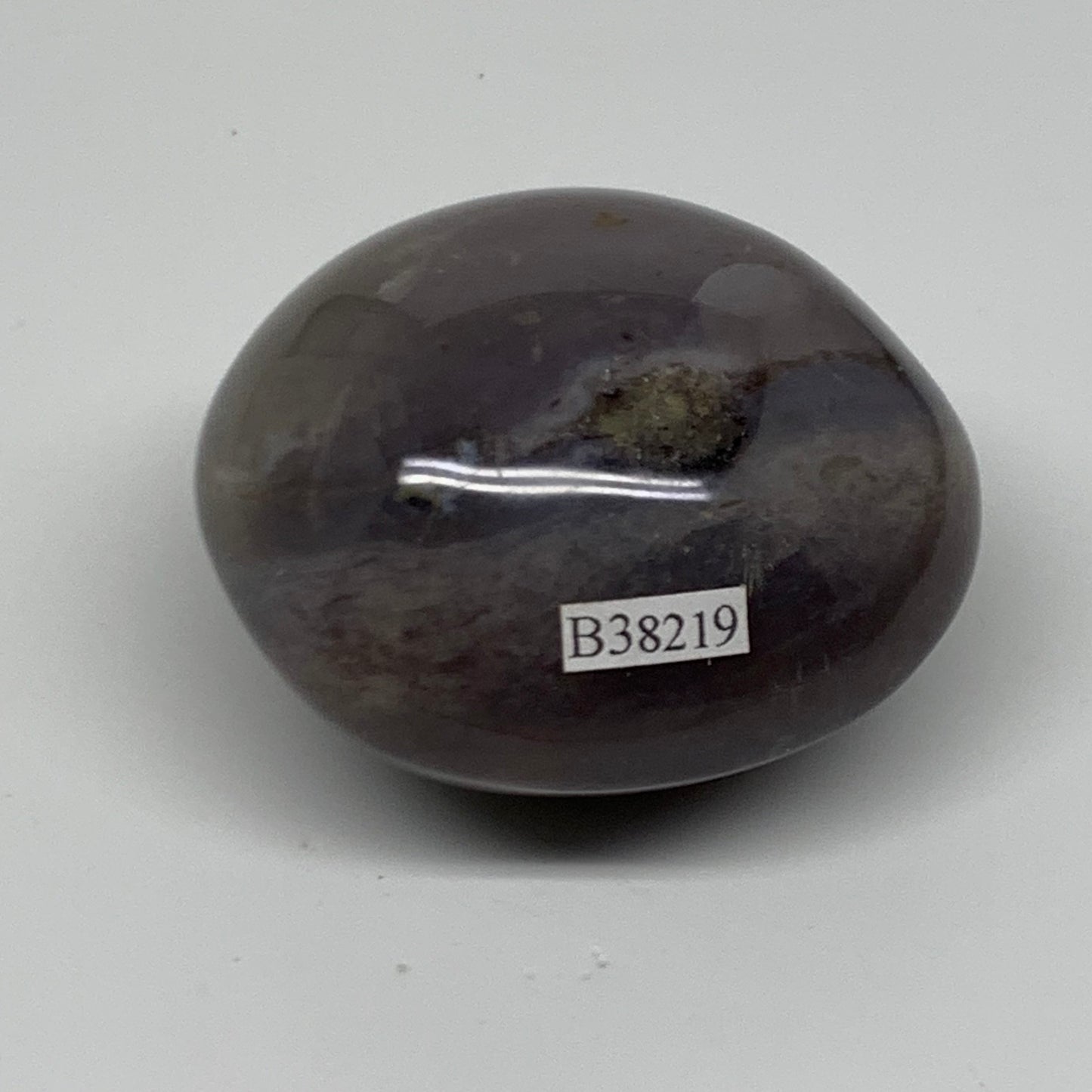 163.8g, 2.4"x2.1"x1.6" Natural Ocean Jasper Palm-Stone Orbicular Jasper, B38219