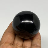 154.5g, 1.8"(46mm), Natural Black Jasper Sphere Ball Gemstone @India, B27912