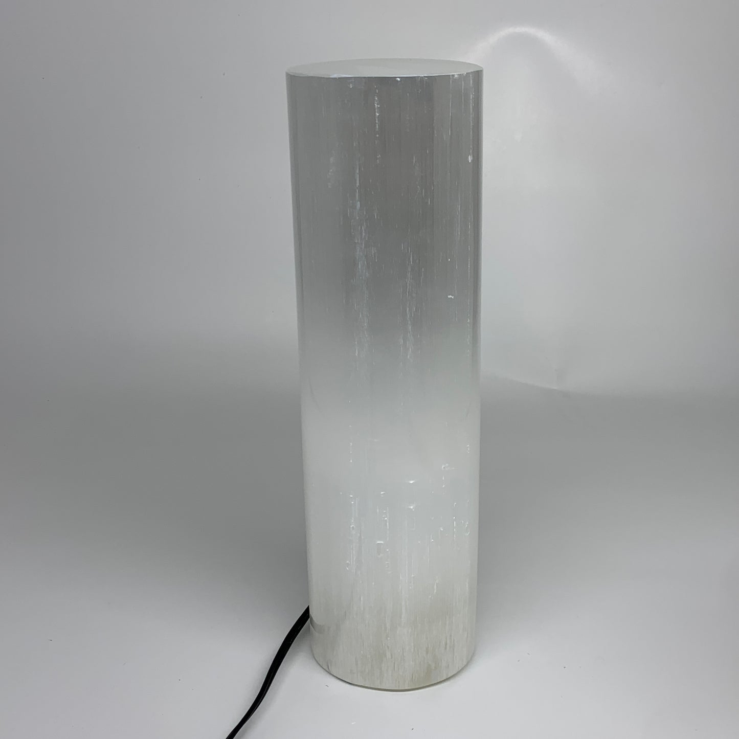 8.4 lbs, 11.7"x3.4" Cylinder Selenite (Satin Spar) Lamp Tower W/Chord, B35816