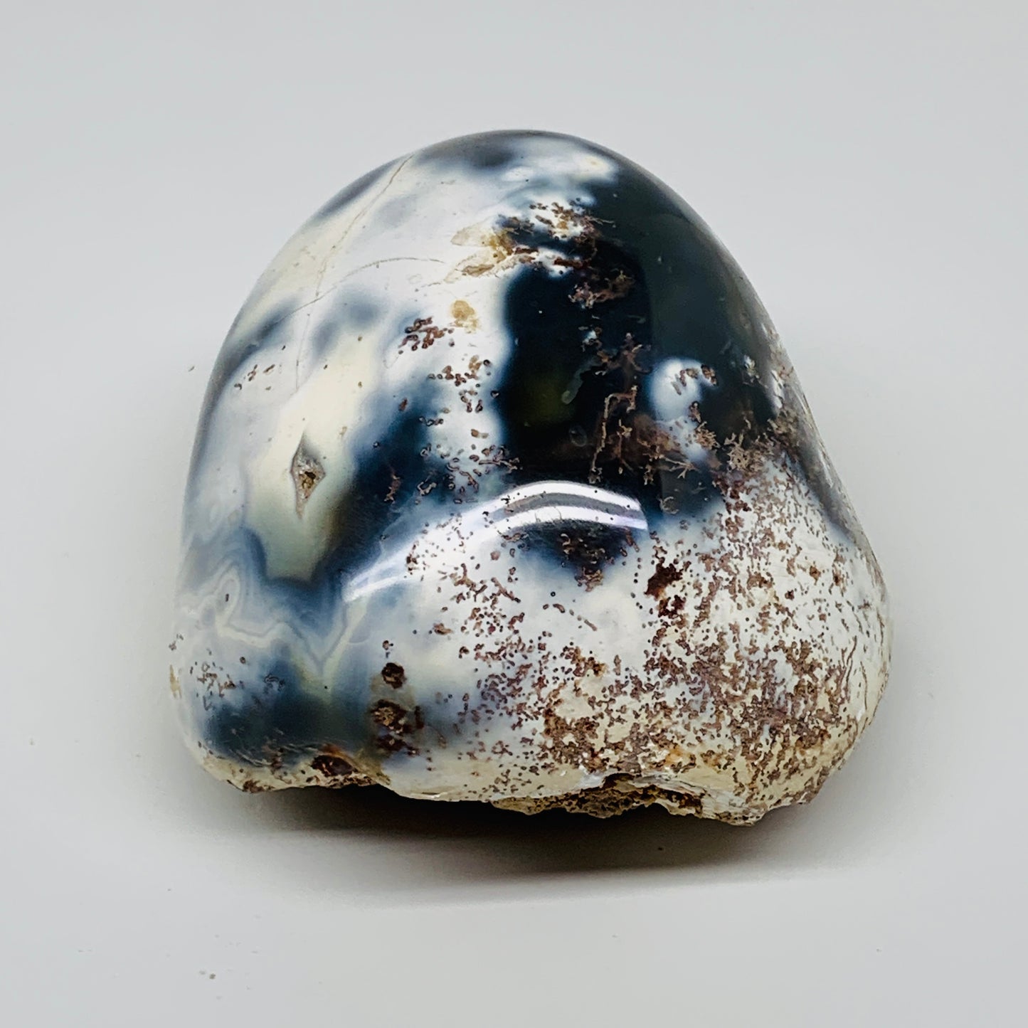 1.62 lbs, 4"x3.7"x2.5" Orca Agate Freeform Reiki Energy Crystal Reiki, B37370