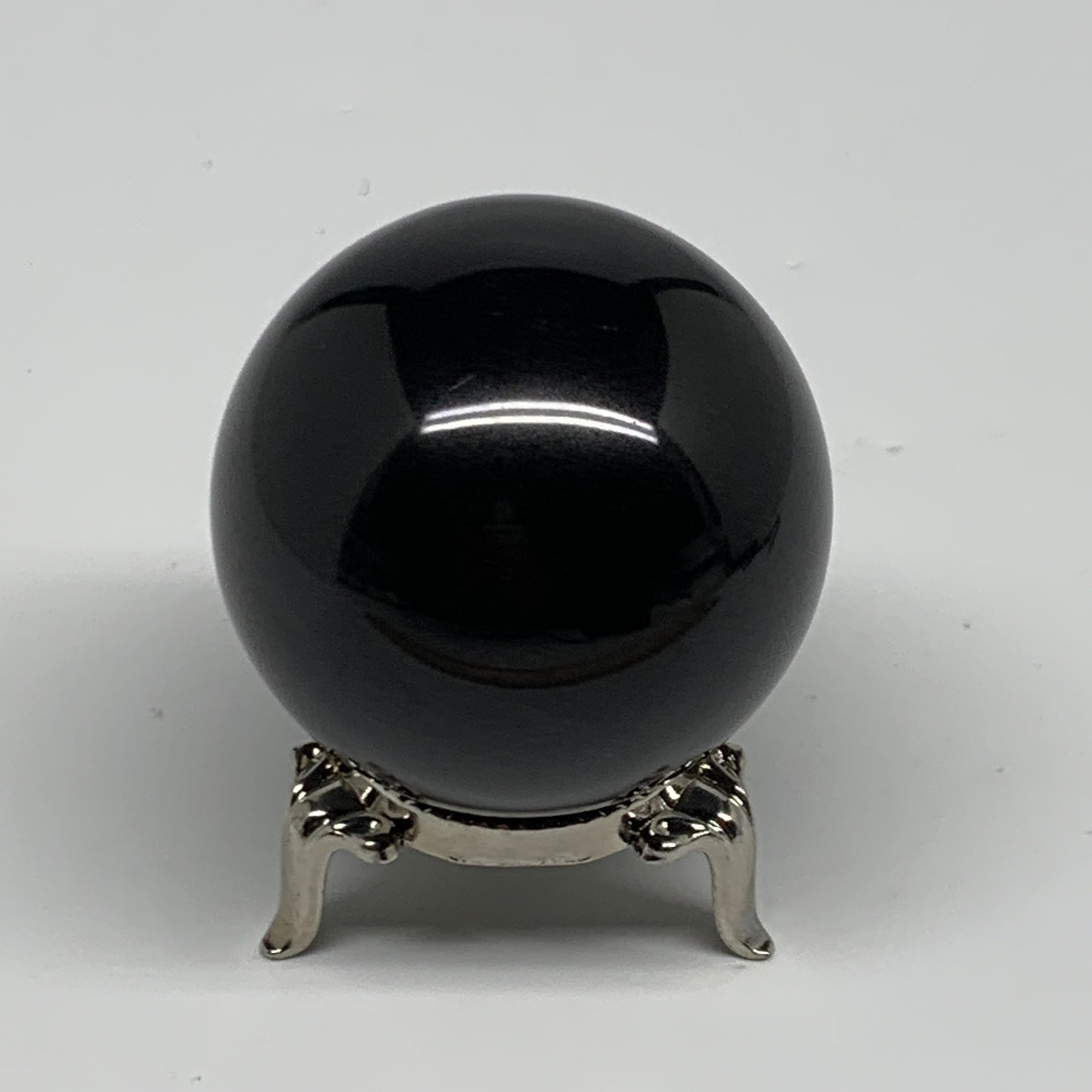 176.8g, 1.9"(48mm), Natural Black Jasper Sphere Ball Gemstone @India, B27913