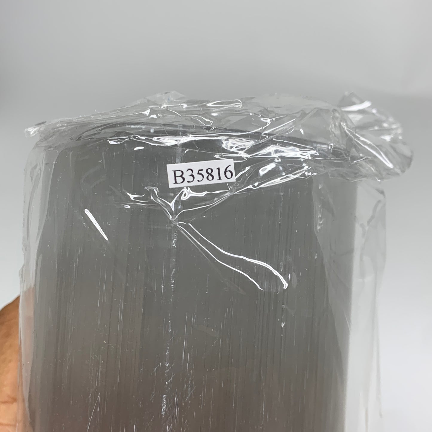 8.4 lbs, 11.7"x3.4" Cylinder Selenite (Satin Spar) Lamp Tower W/Chord, B35816