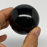 160.5g, 1.8"(47mm), Natural Black Jasper Sphere Ball Gemstone @India, B27914