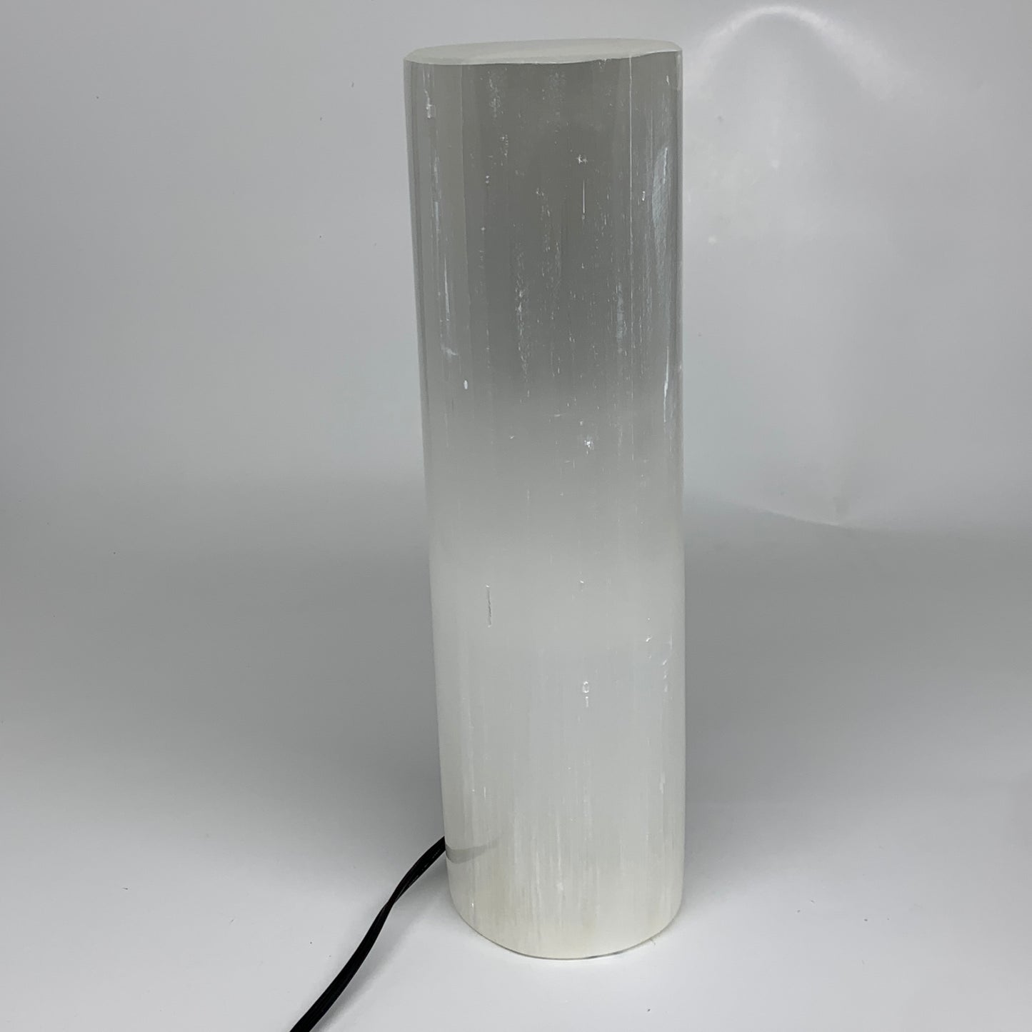 7.5 lbs, 11.6"x3.4" Cylinder Selenite (Satin Spar) Lamp Tower W/Chord, B35817