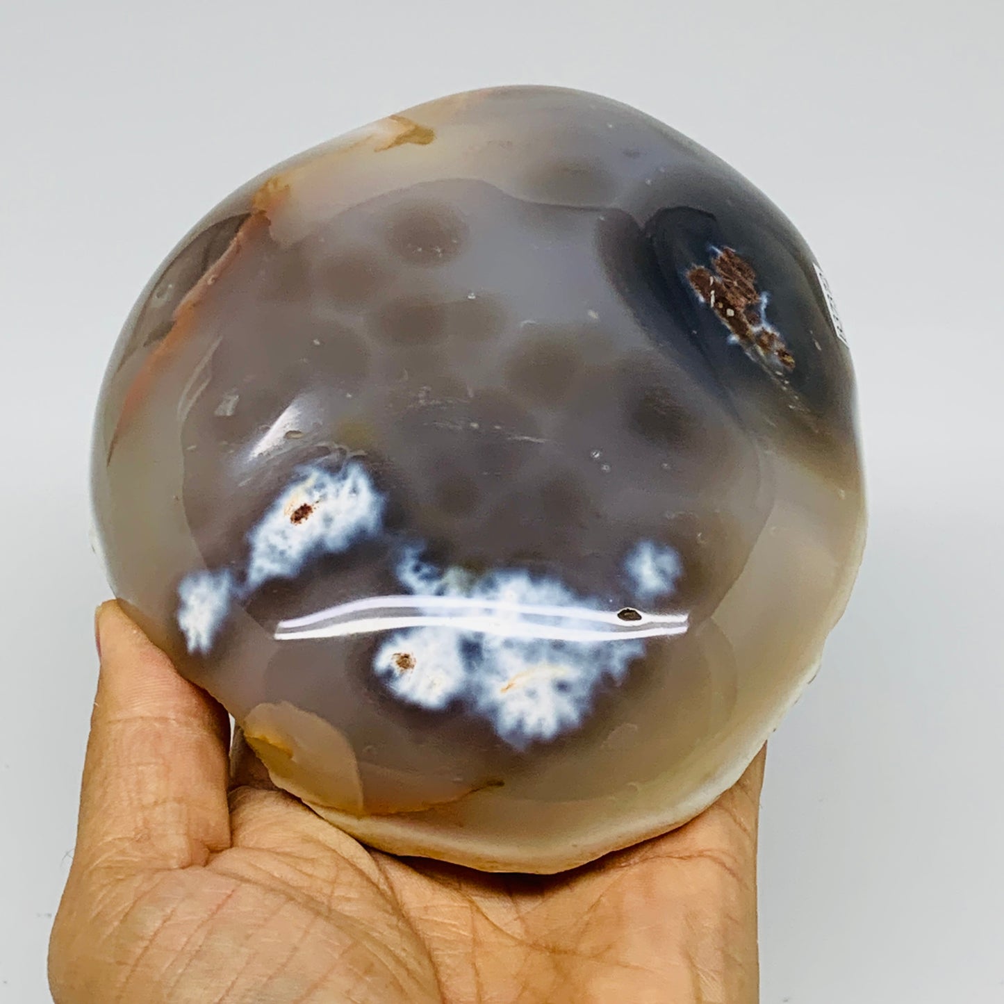 2 lbs, 5.5"x4.6"x1.9" Orca Agate Freeform Reiki Energy Crystal Reiki, B37372