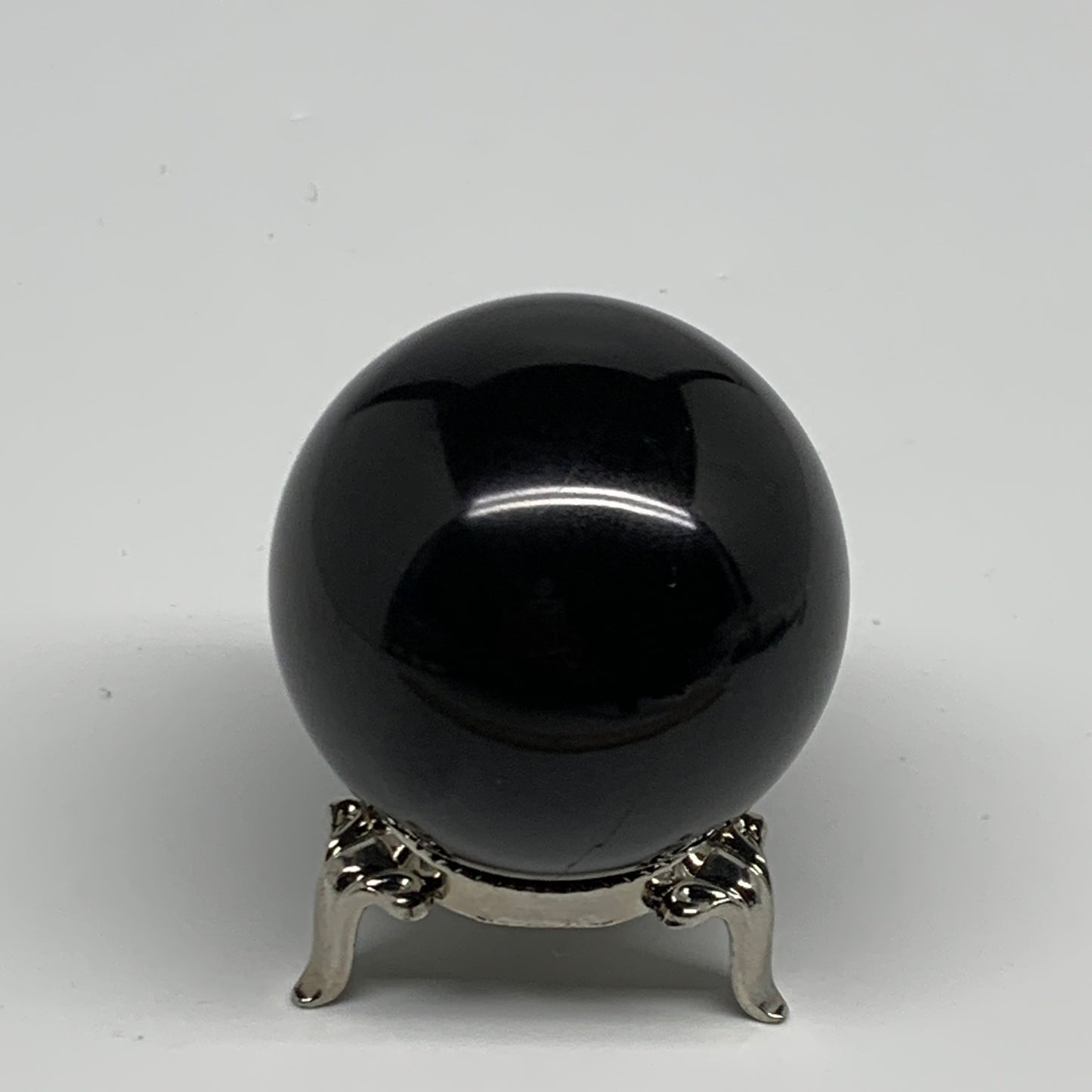 162.2g, 1.8"(47mm), Natural Black Jasper Sphere Ball Gemstone @India, B27915