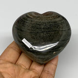 0.51 lbs, 2.9"x3"x1.2" Ocean Jasper Heart Polished Healing Crystal, B30899