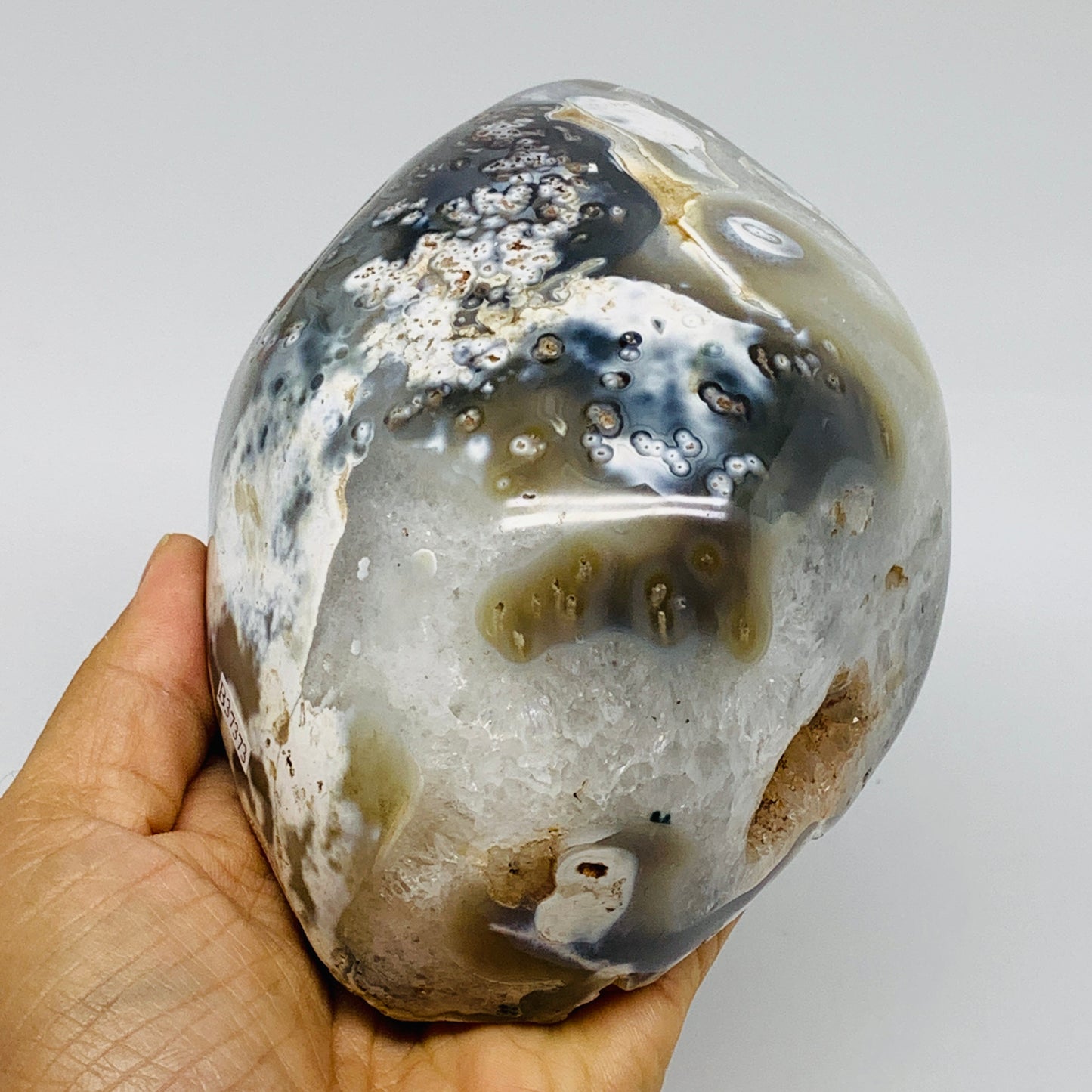 2.68 lbs, 5.6"x4"x2.9" Orca Agate Freeform Reiki Energy Crystal Reiki, B37373