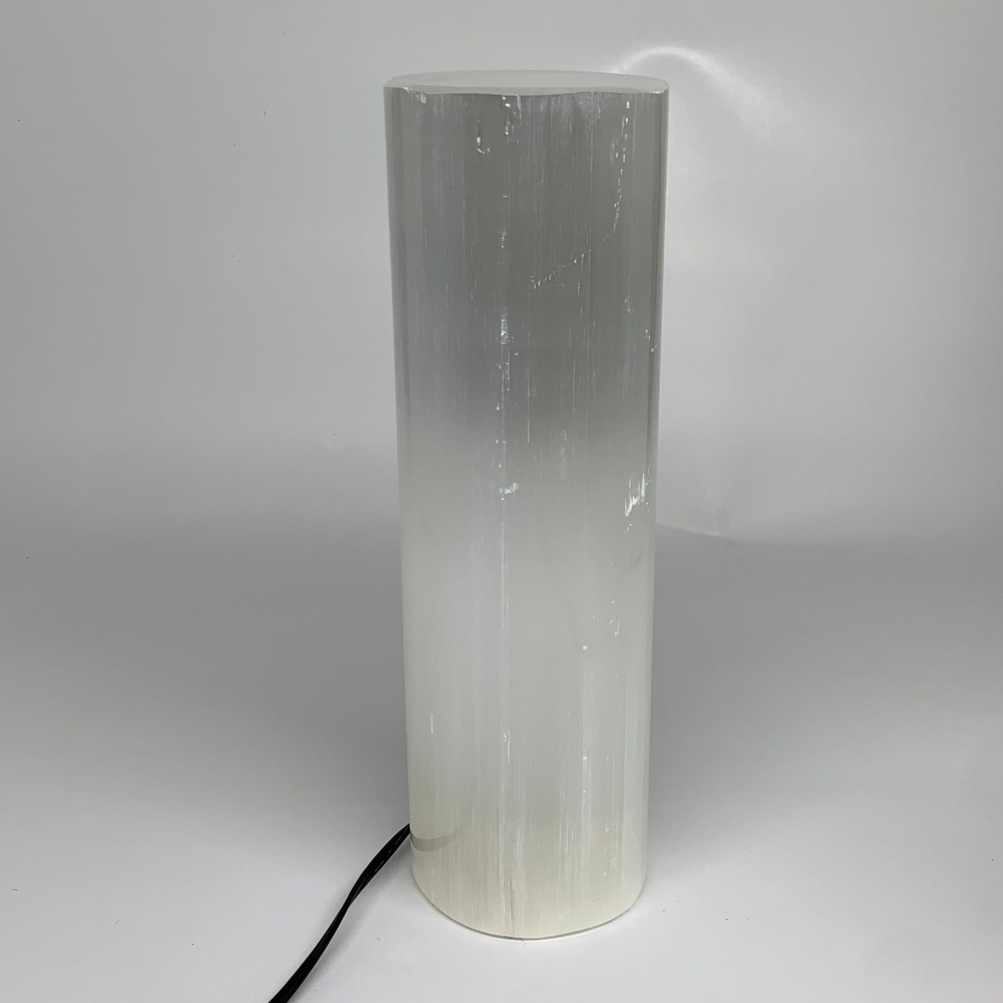 9.5 lbs, 11.6"x3.6" Cylinder Selenite (Satin Spar) Lamp Tower W/Chord, B35818