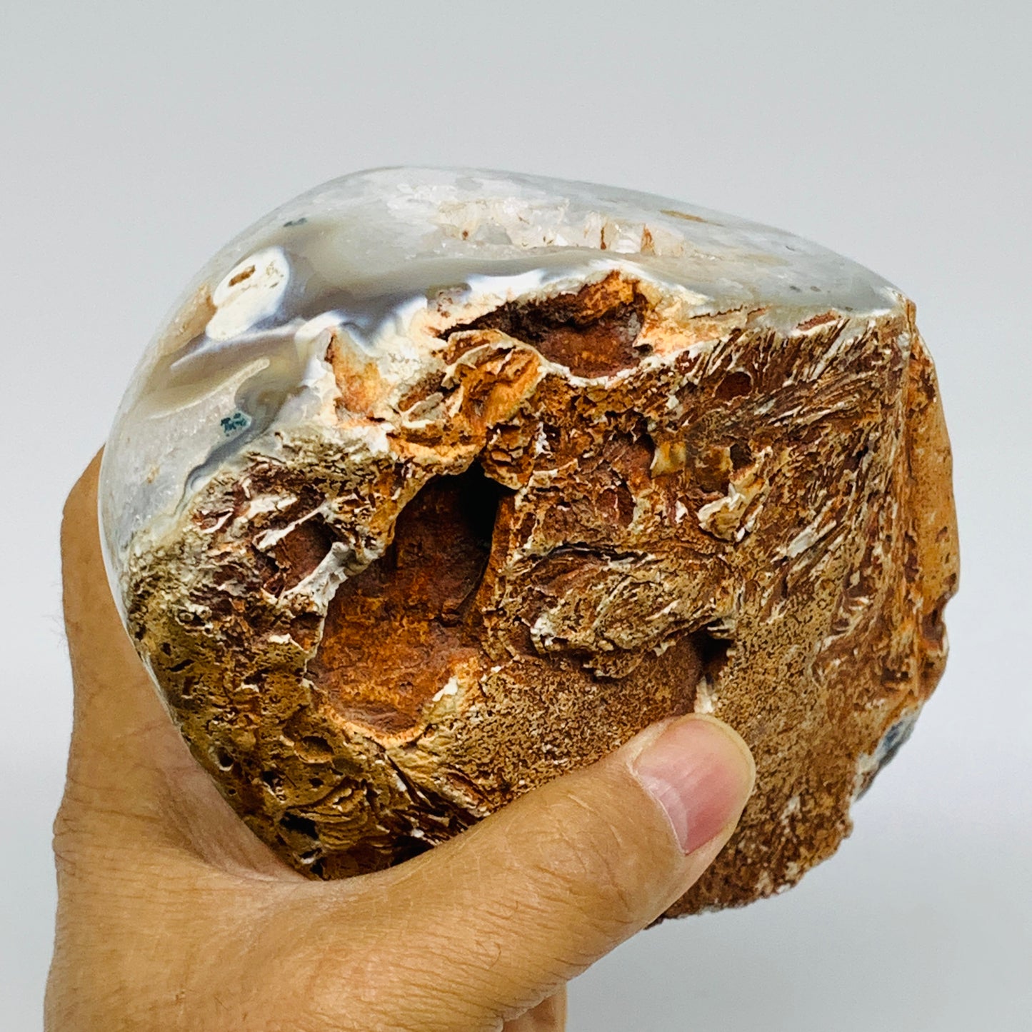 2.68 lbs, 5.6"x4"x2.9" Orca Agate Freeform Reiki Energy Crystal Reiki, B37373