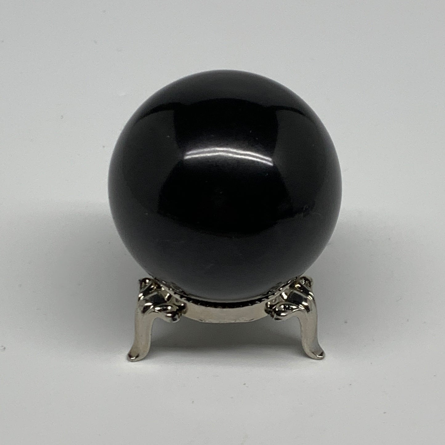 162.8g, 1.9"(47mm), Natural Black Jasper Sphere Ball Gemstone @India, B27916