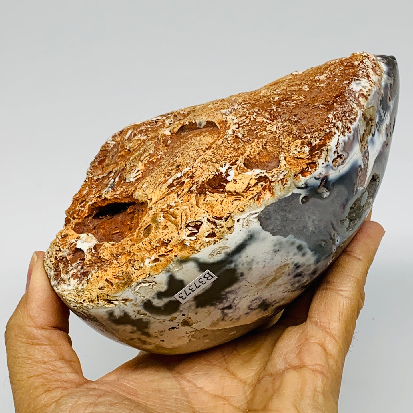 2.68 lbs, 5.6"x4"x2.9" Orca Agate Freeform Reiki Energy Crystal Reiki, B37373