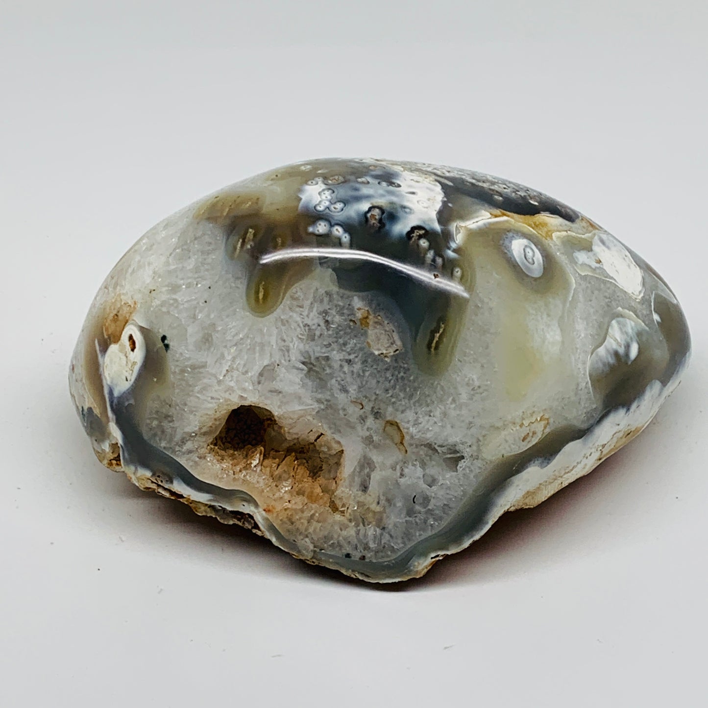 2.68 lbs, 5.6"x4"x2.9" Orca Agate Freeform Reiki Energy Crystal Reiki, B37373