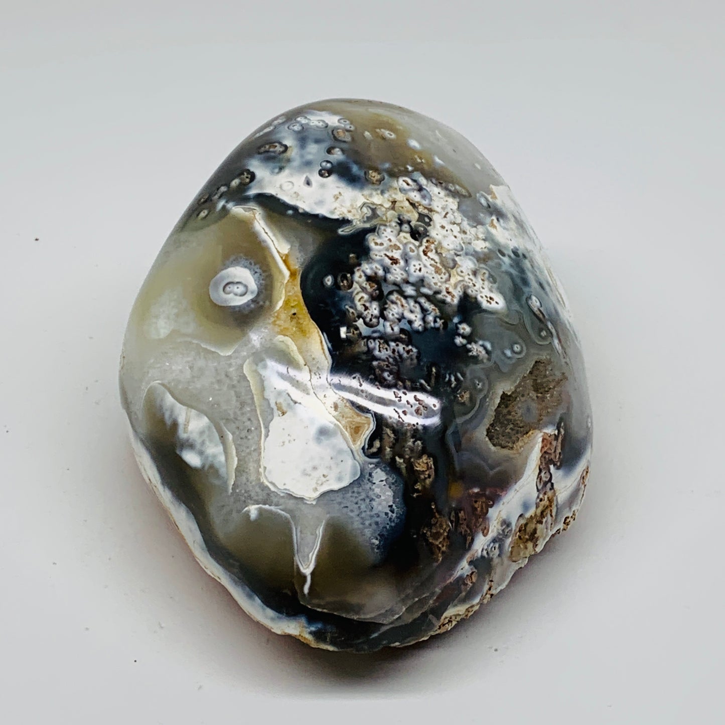 2.68 lbs, 5.6"x4"x2.9" Orca Agate Freeform Reiki Energy Crystal Reiki, B37373