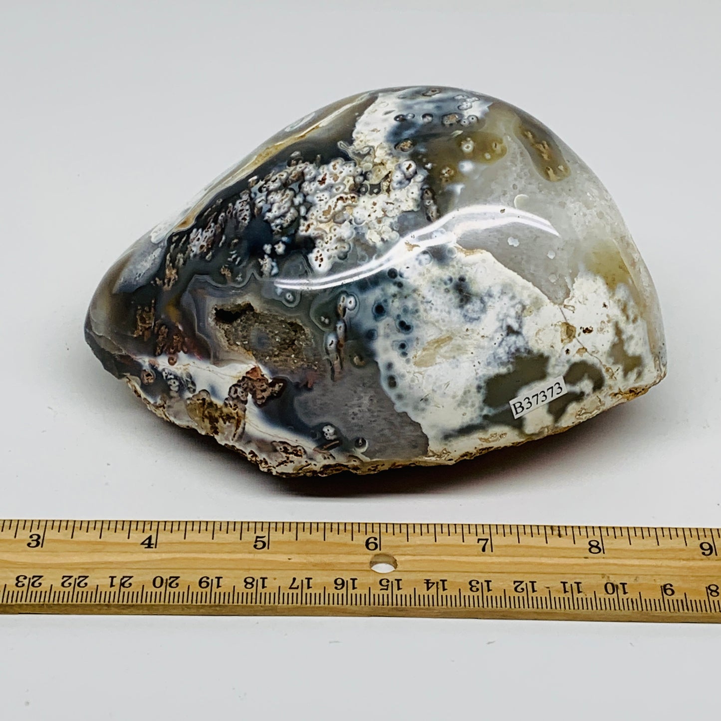 2.68 lbs, 5.6"x4"x2.9" Orca Agate Freeform Reiki Energy Crystal Reiki, B37373