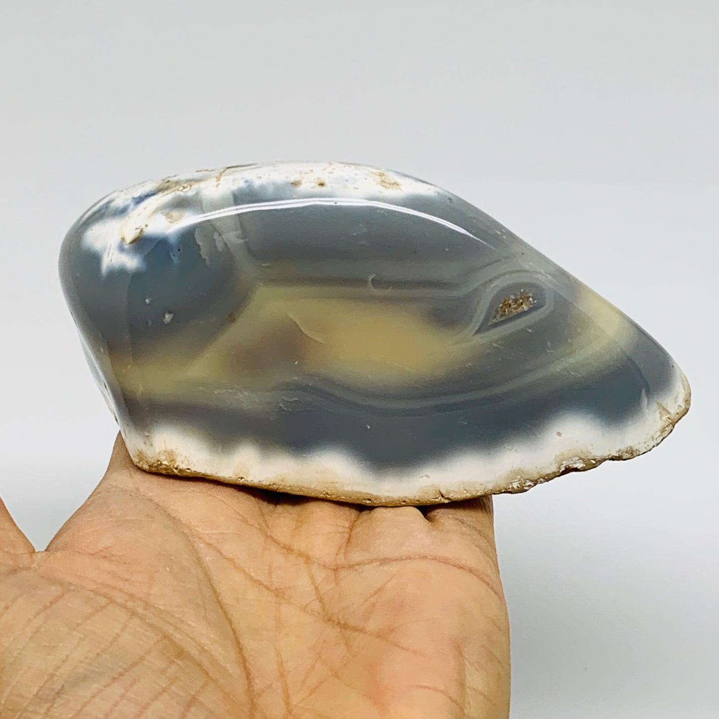 1.2 lbs, 4.7"x2.4"x2.3" Orca Agate Freeform Reiki Energy Crystal Reiki, B37374