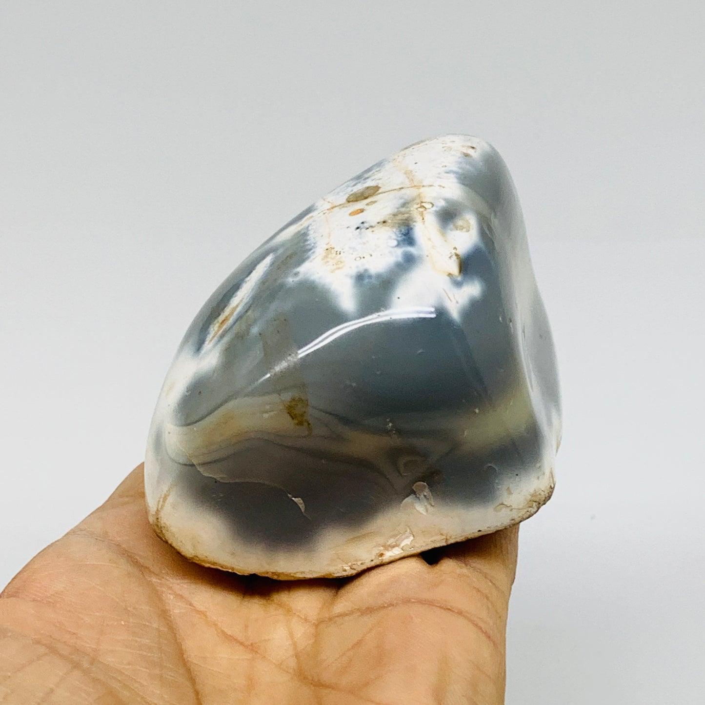 1.2 lbs, 4.7"x2.4"x2.3" Orca Agate Freeform Reiki Energy Crystal Reiki, B37374