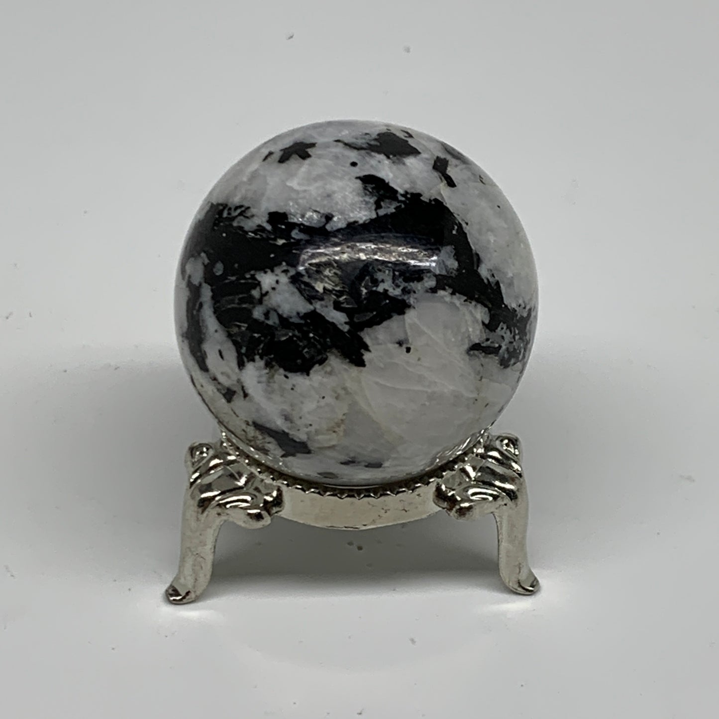 81.7g, 1.5"(39mm), Natural Rainbow Moonstone Sphere Ball Gemstone, B35153