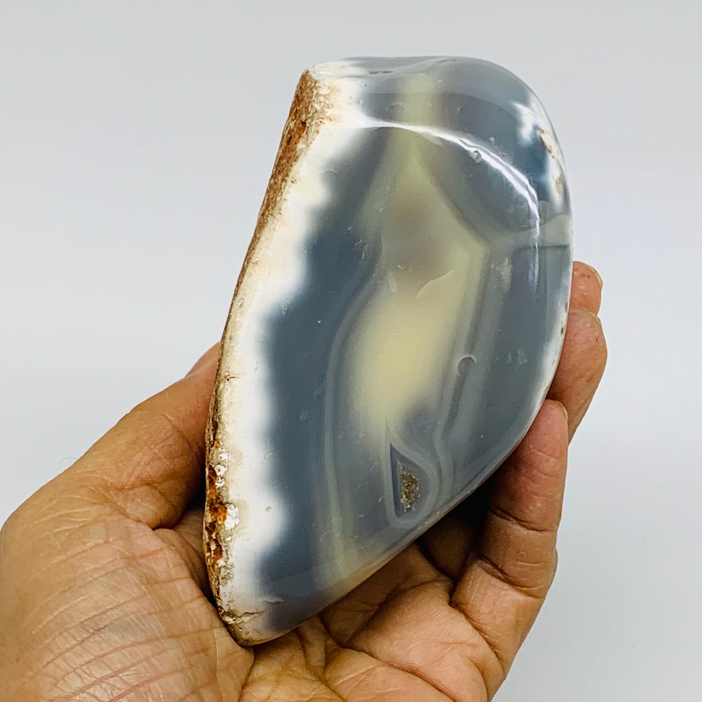 1.2 lbs, 4.7"x2.4"x2.3" Orca Agate Freeform Reiki Energy Crystal Reiki, B37374