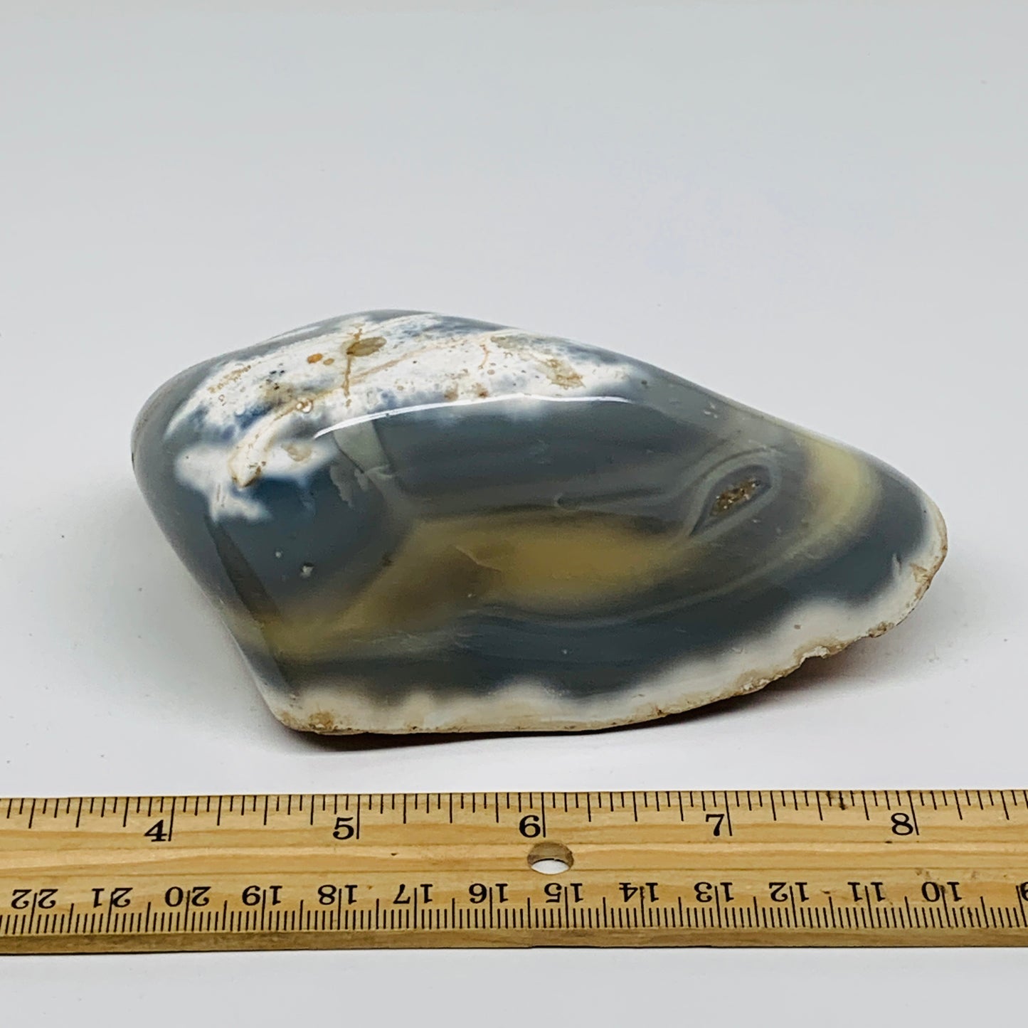 1.2 lbs, 4.7"x2.4"x2.3" Orca Agate Freeform Reiki Energy Crystal Reiki, B37374