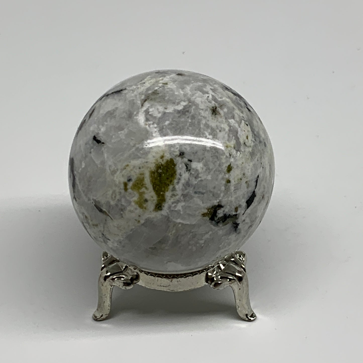 171.9g, 2"(50mm), Natural Rainbow Moonstone Sphere Ball Gemstone, B34367