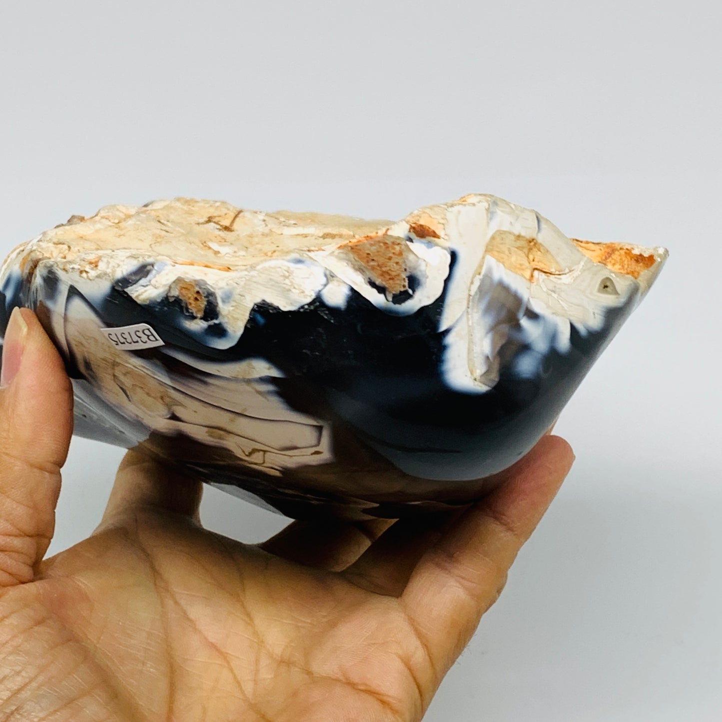 3 lbs, 5.5"x5"x2.3" Orca Agate Freeform Reiki Energy Crystal Reiki, B37375