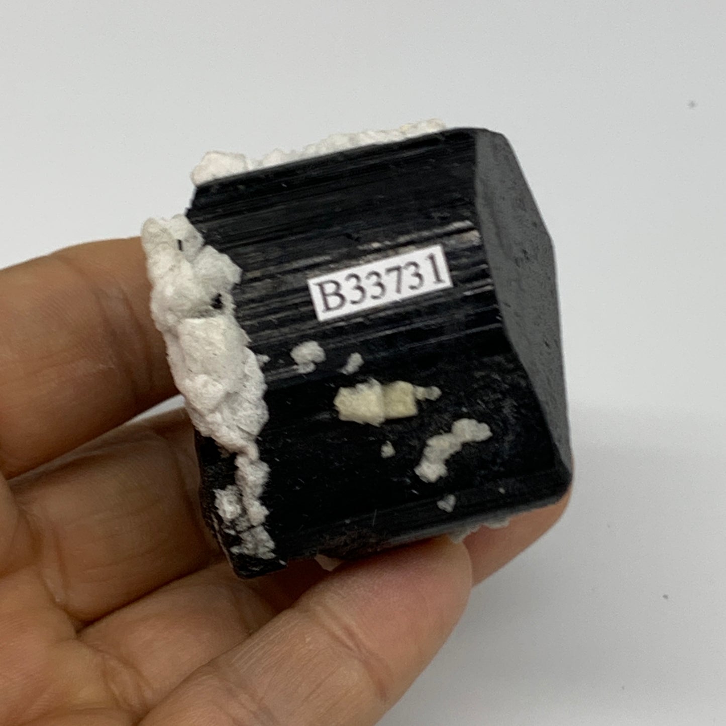 114.8g, 2"x1.8"x1.6", Black Tourmaline Phosphorus Mineral Specimen, B33731