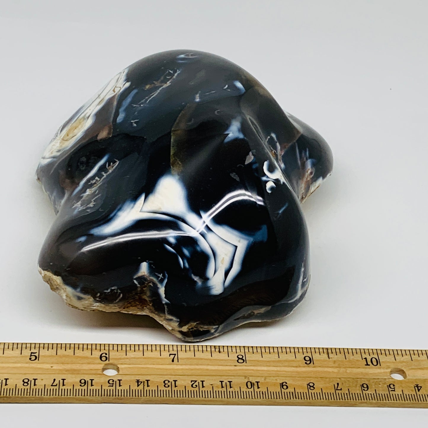 3 lbs, 5.5"x5"x2.3" Orca Agate Freeform Reiki Energy Crystal Reiki, B37375