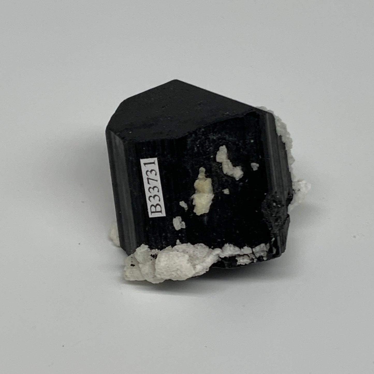 114.8g, 2"x1.8"x1.6", Black Tourmaline Phosphorus Mineral Specimen, B33731