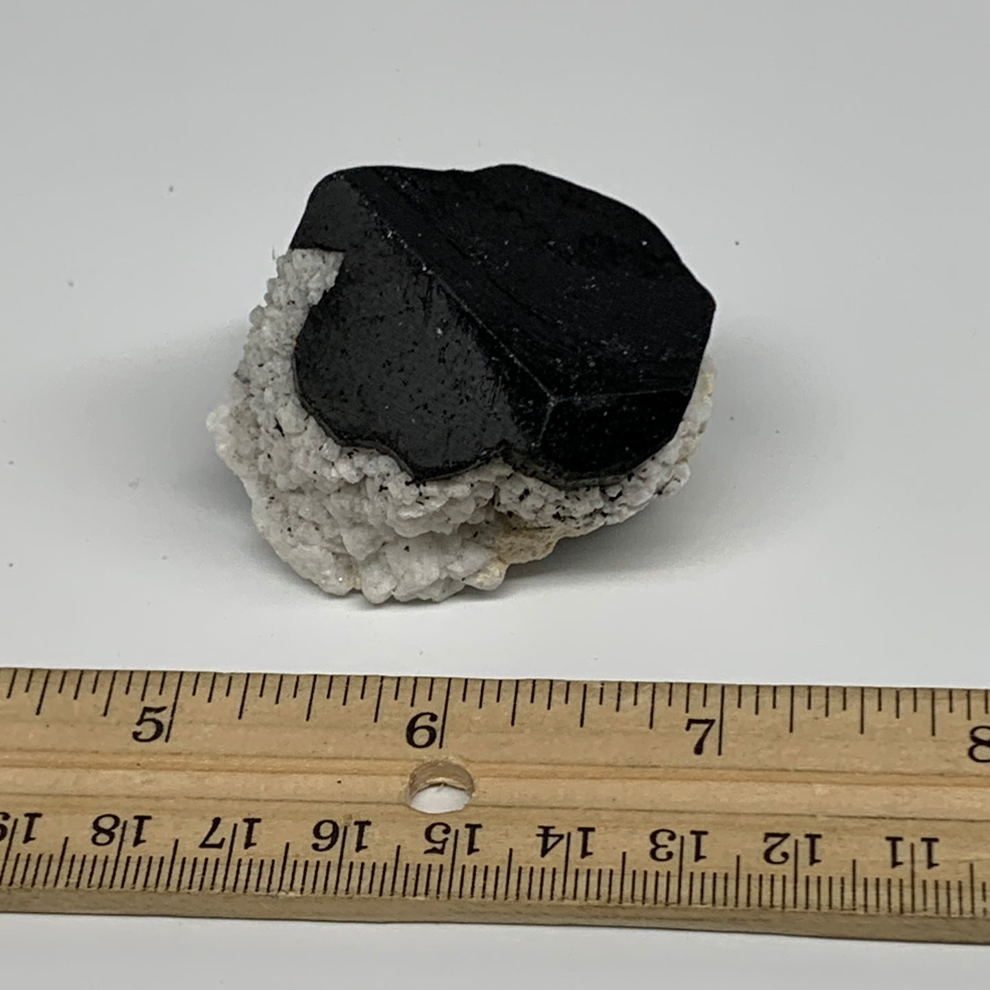 114.8g, 2"x1.8"x1.6", Black Tourmaline Phosphorus Mineral Specimen, B33731